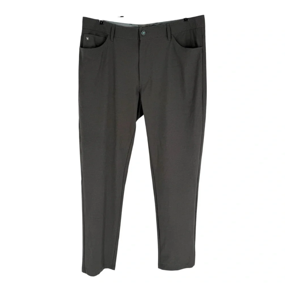 LinkSoul Boardwalker Pants Mens Size 38x32 Gray Stretch Performance Fabric Golf